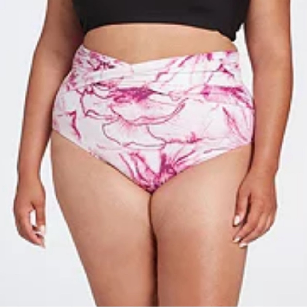 CALIA High Rise Front Twist Floral Bottoms
